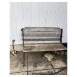 Lawn Bench  - wood cast