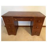 Antique Double Pedestal Desk