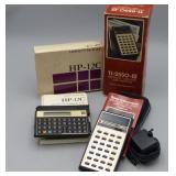 HP 12C & TI-2550-III Calculators in Box