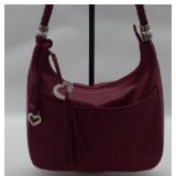 Brighton Lipstick Barbados Hobo Leather Handbag