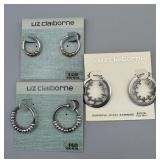 Liz Clairborne Earrings x 3