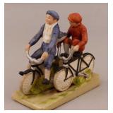 Bicycle Boys Norman Rockwell Ceramic Figure