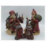 Vintage Molded Santaï¿½s