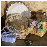 Baskets, Wine Holders and Openers.