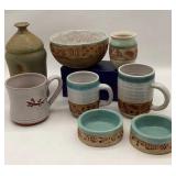 Hand Crafted Siged Island Pottery Lot