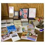 Stationary, cards, envelopes, pens, note cards