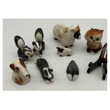 Ceramic Animal Figures-Skunks, Sheep, Dogs+