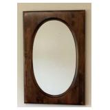 Ethan Allen Wooden Framed Oval Mirror