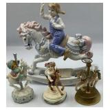 Porcelain Carousel Horses.