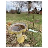 Birdbath & Flower Stand