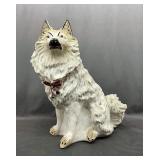 Chalkware Husky, Dog Statue