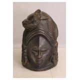 Mende Helmet Mask, Carved Wood