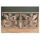 Architectural Cast Stone Putti Motif Balcony Panel