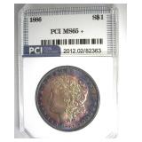 1886 Morgan PCI MS65+ Fantastic Color