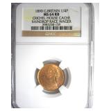 1890 1/4P NGC MS64 RB Great Britain