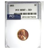 1951 Cent MS67+ RD LISTS $9000