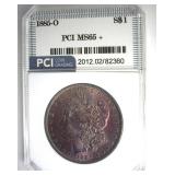 1885-O Morgan PCI MS65+ Purple Toning