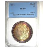 1890-S Morgan MS65+ LISTS $900