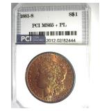 1881-S Morgan MS65+ PL LISTS $425