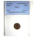 270-273 AD Tetricus I NNC MS63 AE Anton