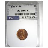 1909 VDB Cent MS65 RD LISTS $225