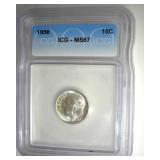 1956 Dime ICG MS67