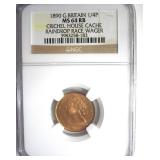 1890 1/4P NGC MS64 RB Great Britain