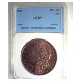 1886 Morgan NNC MS65+ Beautiful Color