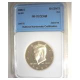 2008-S Silver Kennedy NNC PR70 DCAM