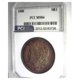 1896 Morgan PCI MS64 Great Toning