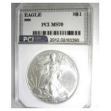 2008 Silver Eagle PCI MS70