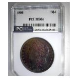 1896 Morgan PCI MS64 Beautiful Color