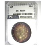 1887 Morgan PCI MS65+ Nice Color