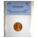 1972-S Cent PR70 DCAM RD LISTS $325 IN 69DC