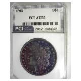 1893 Morgan AU-55 LISTS $1200