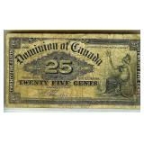 1900 Dominion of Canada 25c Note