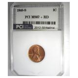 1948-S Cent MS67+ RD LISTS $1050