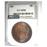 1885 Morgan MS66 LISTS $435