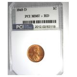 1942-D Cent MS67+ RD LISTS $525