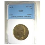 1971-D Kennedy MS68 LISTS $3750