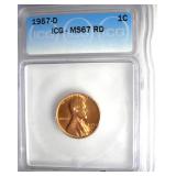 1957-D Cent ICG MS67 RD LISTS $300