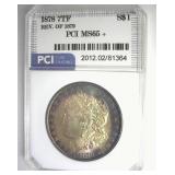 1878 7TF Rev 79 Morgan MS65+ LISTS $2750