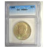 1965 Kennedy ICG MS66+ LISTS $400