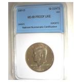 2001-D Kennedy MS68 PL LISTS $260