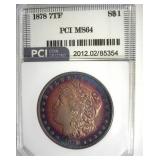 1878 7TF Morgan PCI MS64 Incredible Color