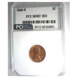 1946-S Cent MS67 RD LISTS $225