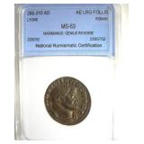 286-310 AD Maximianus Genius Reverse NNC MS63