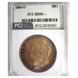 1884-O Morgan PCI MS64+ Golden Purple