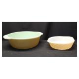 Fireking Peach Lustre Casserole Dishes