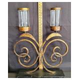 Decorative Metal/Glass Candle Holders